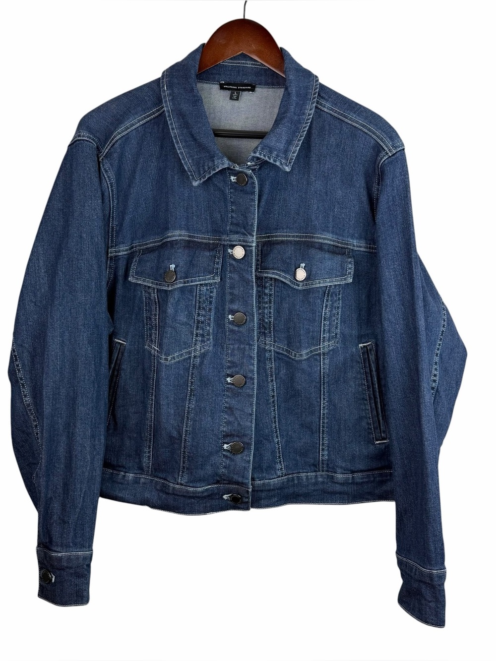 Universal Standard | Kelsey Dark Blue Indigo Denim Jean Jacket